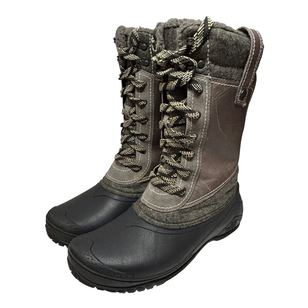 The North Face Shellista III Mid Boots Women 8.5 Brown Waterproof NF0A3MKR